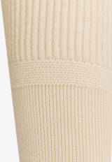 Stone Island Logo Patch Ribbed Sweater Cream K2S155100053S00C2V0093_White_29840324