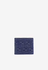 Fendi FF Jacquard Bi-Fold Wallet Blue 7M0169AUGOF1SCG_STONE+DARK NUT+P_29852063