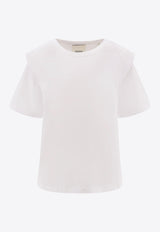 Isabel Marant Etoile Zelitos Logo T-shirt White TS0041FAA1N41I20WH_White_29842590