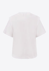Isabel Marant Etoile Zelitos Logo T-shirt White TS0041FAA1N41I20WH_White_29842590
