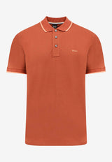 Hugo Boss Logo Embroidered Polo T-shirt Rust 50494697_806_OneColor_30898279