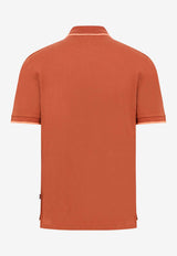 Hugo Boss Logo Embroidered Polo T-shirt Rust 50494697_806_OneColor_30898279
