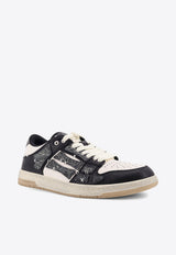 Amiri All-Over Bandana Motif Leather Sneakers AMFOSR1140001_Black_29846035