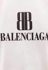 Balenciaga Nano BB Cropped T-shirt Off-white 818431TSVU49012_DIRTY WHITE_30893605
