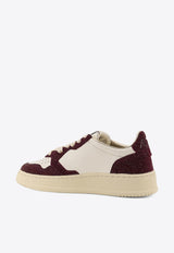Autry Medalist Leather Sneakers AULWTA05MARSHAMARON_BIANCO BORDEAUX GLITTER_29845319