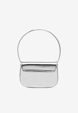 Diesel Oval-D Mirror Leather Shoulder Bag Silver X08396PS202H0535_Silver_29842606