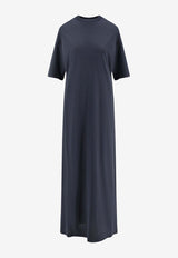 Balenciaga Cocoon Maxi T-shirt Dress Black 837095TQVV41083_FADED BLACK_29847464