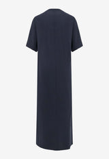 Balenciaga Cocoon Maxi T-shirt Dress Black 837095TQVV41083_FADED BLACK_29847464