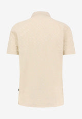Hugo Boss Mercerized Logo Polo T-shirt Cream 50537132_131_OneColor_30897565