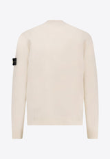 Stone Island High-Neck Wool Sweater Cream K2S155100002S00A1V0093_White_29848532