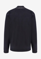 Hugo Boss High-Neck Logo Sweater Navy 50498518_402_OneColor_30898735