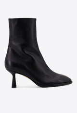 Aeyde Dorothy 60 Leather Zip-Up Boots Black A11ABKLND65ST123800007Black_Black_29840927