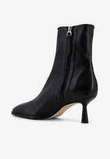 Dorothy 60 Leather Zip-Up Boots