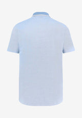 Hugo Boss Embroidered Logo Polo T-shirt Light Blue 50507814_462_OneColor_30898812