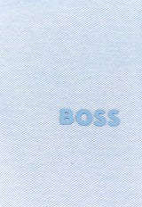 Hugo Boss Embroidered Logo Polo T-shirt Light Blue 50507814_462_OneColor_30898812