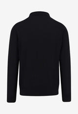 Kiton Ciro Paone Wool Long-Sleeved Polo T-shirt Black UMK0864K5006NERO_Black_29843665