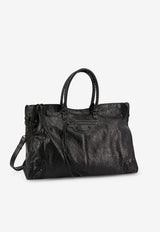 Balenciaga Le City Leather Top Handle Bag Black 8103642ABEK1000_Black_29840623
