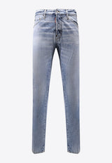 Dsquared2 Cool Guy Straight-Leg Faded Jeans Blue S74LB1745S30839470_Blue_29840440