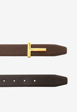 Tom Ford T Monogram Reversible Leather Belt Brown TB224LCL236G3BN06_BROWN BLACK_29841101