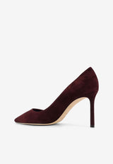 Jimmy Choo Romy 85 Suede Pumps Merlot ROMY85KDUDEEP MERLOT_DEEP MERLOT_29840021