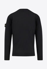 Stone Island Logo Patch Wool Sweater Black K2S155100071S00C4V0029_Black_29842064