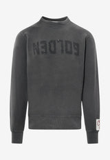 Golden Goose DB Perforated Logo Distressed Sweatshirt Gray GMP01223P00064260318_Grey_29857265