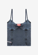 Diesel T-Ony Denim Cropped Top Blue A183610KIBY01A_Denim_29844311