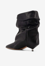 Isabel Marant Edrik 40 Leather Ankle Boots Black BO0120FAB3A10S01BK_Black_29842471
