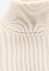 Brunello Cucinelli Wool and Silk Turtleneck Sweater Off-white M16129313C2723_PANAMA_29845409