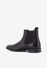 Hugo Boss Leather Chelsea Boots Black 50529105_001_OneColor_30898375