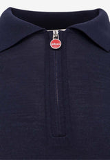Kiton Ciro Paone Half-Zip Polo T-shirt Blue UMK0493K400FBLU NAVY_Blue_29843944