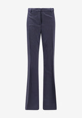 Etro Wool Jacquard Tailored Pants Navy WREA003399TJ248B0665_Black_29840497