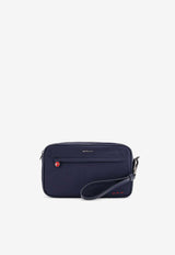 Kiton Ciro Paone Iconic Logo-Embroidered Clutch Blue UBA0052N0127002BLU_Blue_29846406