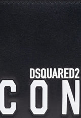 Dsquared2 Icon Leather Bi-Fold Wallet Black WAM007101507620_M063