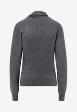 Tom Ford Cashmere-Blend High-Neck Sweater Gray MAK1389YAX906IG712_DARK GREY MELANGE_29838710