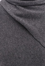 Tom Ford Cashmere-Blend High-Neck Sweater Gray MAK1389YAX906IG712_DARK GREY MELANGE_29838710