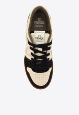 Fendi Match Leather Low-Top Sneakers Multicolor 7E1493AHH2F1FZB_NERO+MILK+NERO_29850224