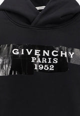 Givenchy Logo Tape Print Hooded Sweatshirt Black BWJ04TP78U001_Black_34275714