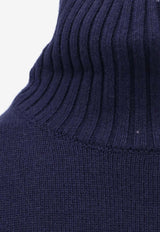 PINKO Falkland High-Neck Ribbed Sweater Blue 105446A2Q9G83_Blue_29840484