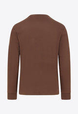 Polo Ralph Lauren Long-Sleeved Logo T-shirt Brown 710760121039_NUTMEG BROWN_29844479