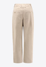 Isabel Marant Etoile Kiana Denim Pants Beige PA0562FAC3G02E23EC_Beige_29840964