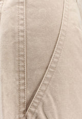 Isabel Marant Etoile Kiana Denim Pants Beige PA0562FAC3G02E23EC_Beige_29840964