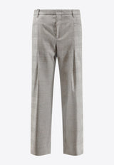 Dolce & Gabbana Houndstooth Wool Pants Gray GP148TFQ2MZS8100_Grey_29843631