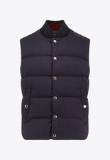 Dolce & Gabbana Logo Patch Reversible Down Vest Navy G9BSPTFCTABS8031_FANTASIA_29845829