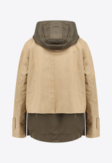 Sacai Double-Layer Cropped Jacket Beige 2508025667_BEIGE D KHAKI_29840836