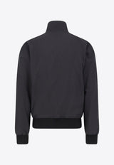 Dolce & Gabbana Logo Patch Zip-Up Bomber Jacket Black G9BSLTFURK8N0000_Black_29844555