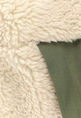 Sacai Wool-Blend Shearling Jacket Beige 2503854M063_ECRU KHAKI_29841783