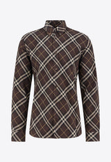 Burberry Long-Sleeved Check Shirt Brown 8115498B2412_TRUFFLE IP CHECK_29840351