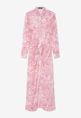 Versace Underwater Barocco Cover-Up Shirt Dress 1020998 1A15327 5K660