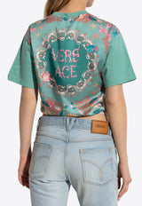 Versace Underwater Barocco Safety Pin T-shirt 1021099 1A15403 2GO80